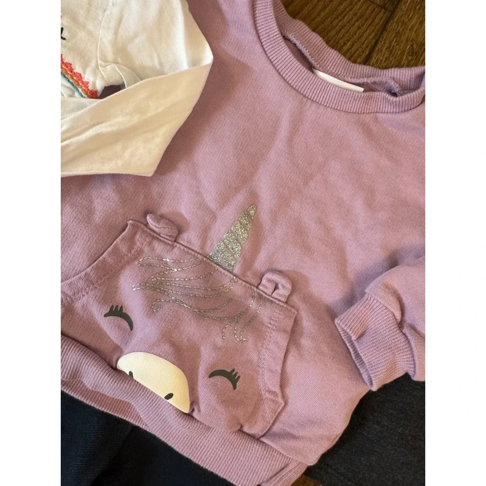 Baby Girl Outfits 6 Months Long‎ Sleeved Shirts Pants Leggings Clothes Lot Owl
